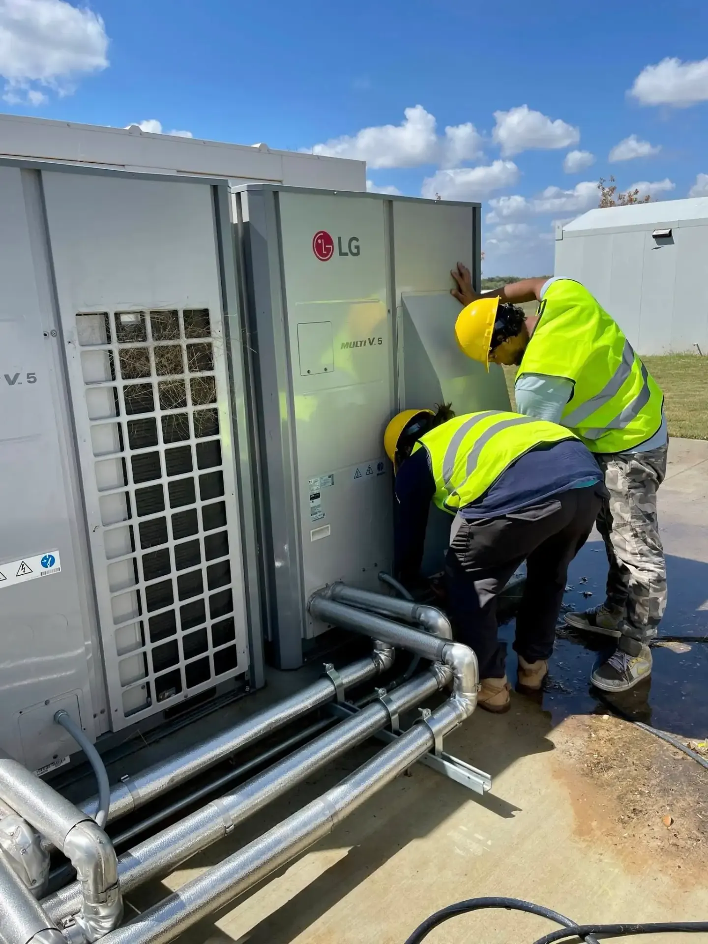 Commercial HVAC installation in Calaveras, TX